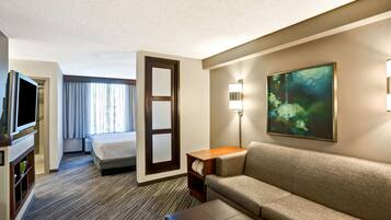 Room, 1 King Bed, Accessible, Bathtub | Premium bedding, desk, laptop workspace, blackout curtains