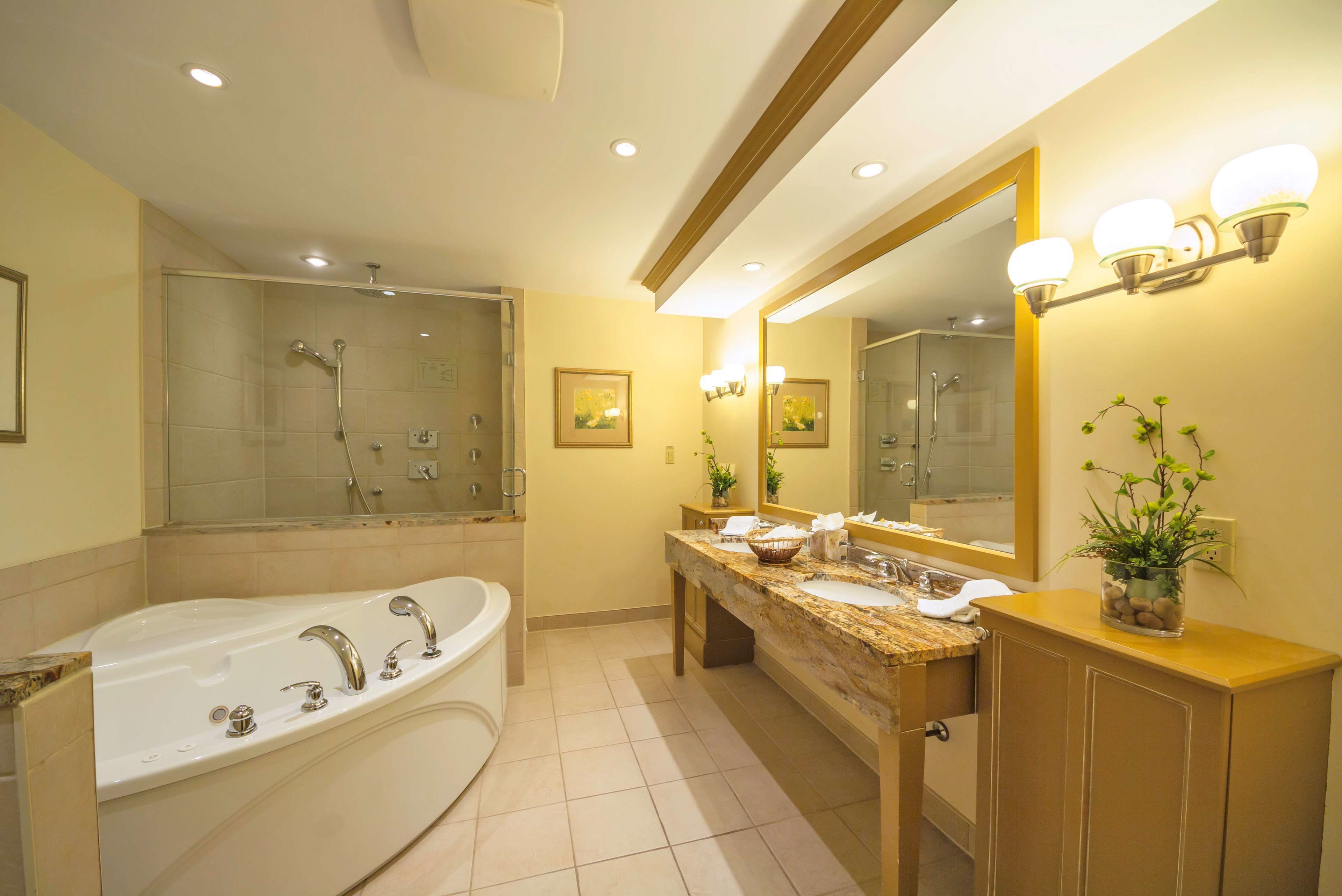 suite, multiple beds, non smoking, jetted tub | bathroom | eco-friendly toiletries, hair dryer, towels