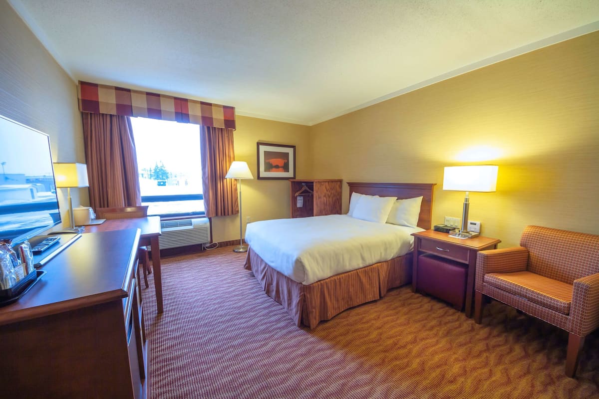 Standard Room, 1 Double Bed, Accessible, Non Smoking | 1 bedroom, desk, blackout drapes, iron/ironing board