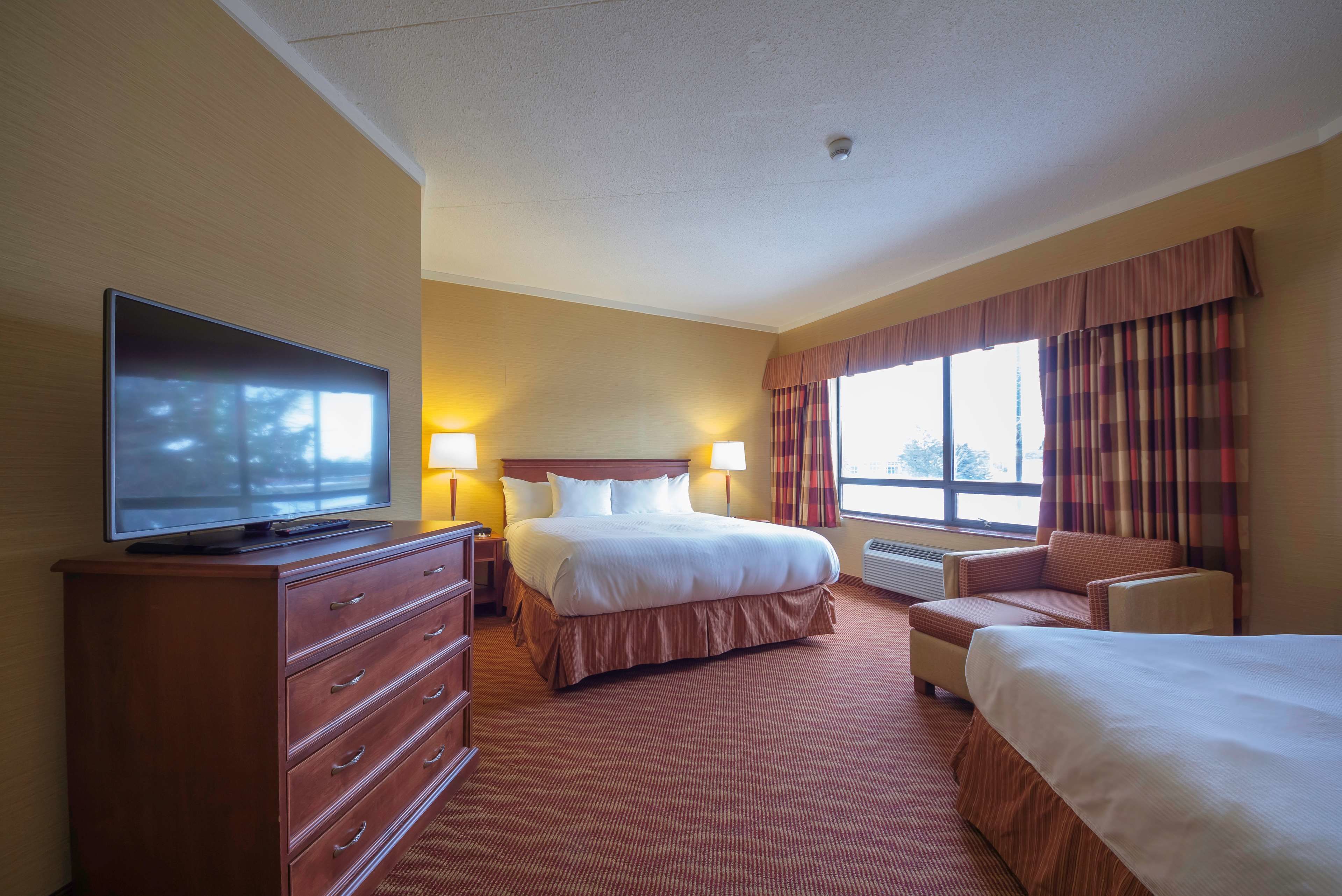 suite, 1 king bed with sofa bed, non smoking, kitchenette (with sofabed) | desk, blackout curtains, iron/ironing board, free wifi