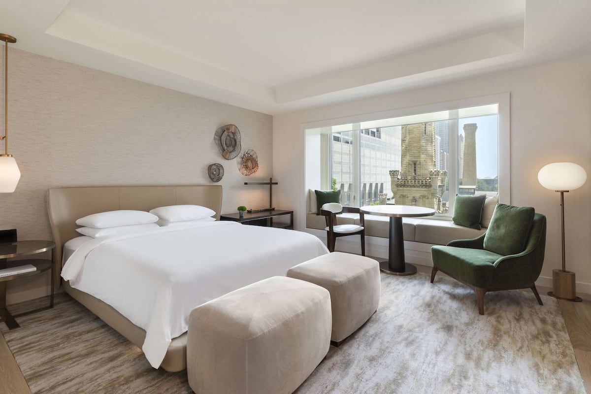 1 chambre, literie de qualité supérieure, couette en duvet d'oie