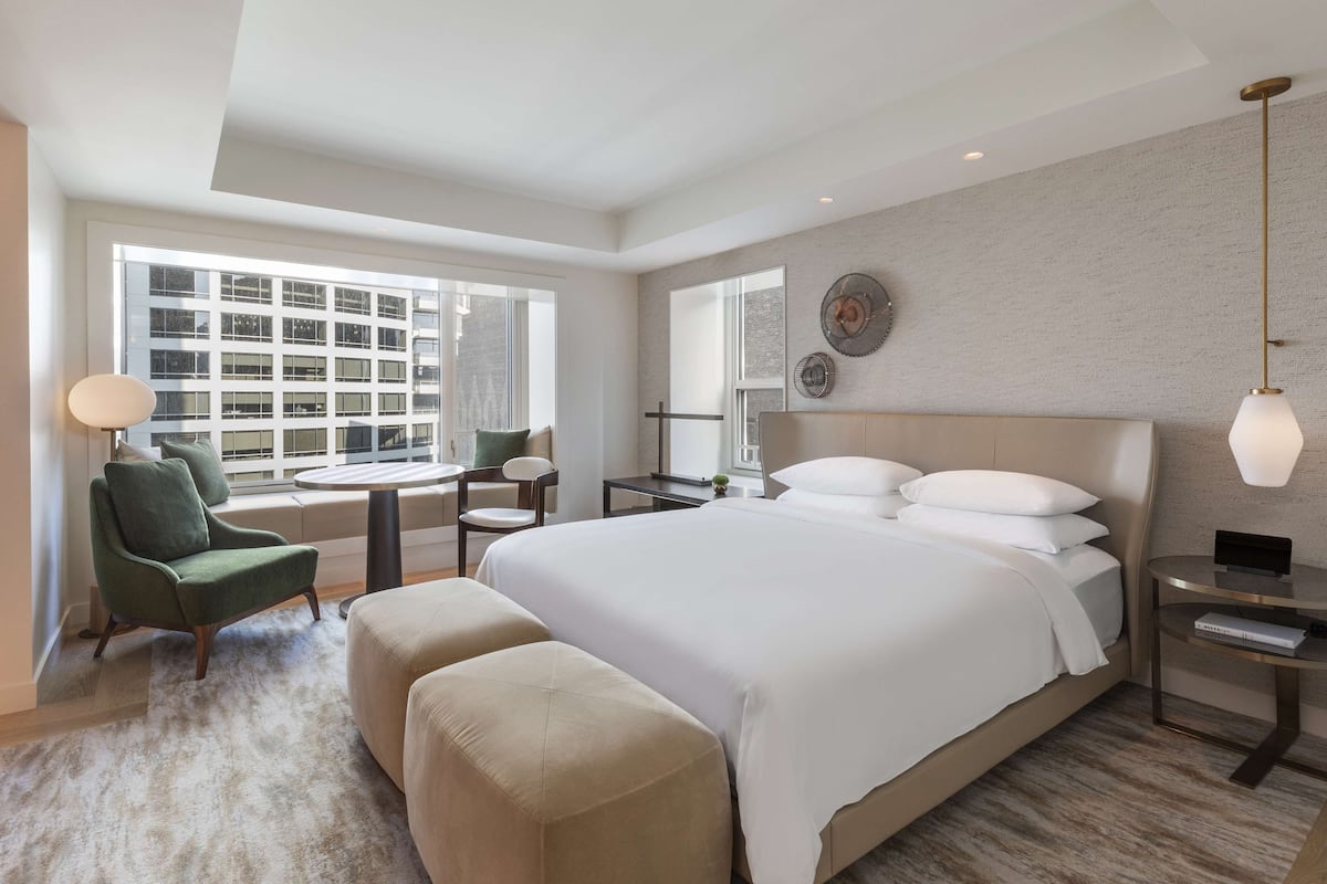 Chambre Deluxe, 1 trĂšs grand lit, vue ville