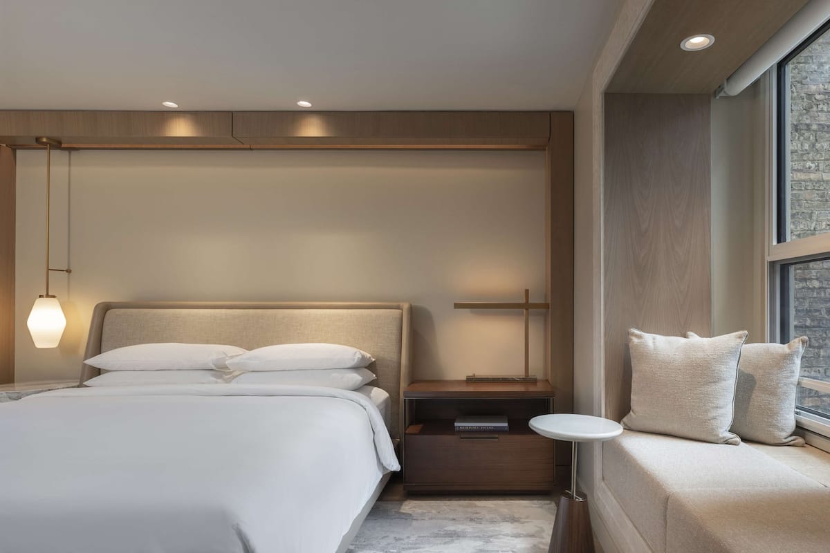 1 chambre, literie de qualité supérieure, couette en duvet d'oie