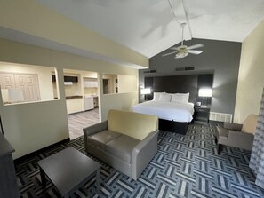 Suite, 1 King Bed, Non Smoking (Efficiency) | Premium bedding, desk, iron/ironing board, free cribs/infant beds