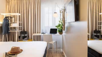Habitación estándar doble, 1 cama doble | Escritorio, cunas gratuitas, wifi gratis y ropa de cama
