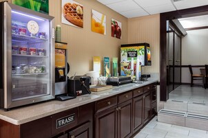 Free daily buffet breakfast