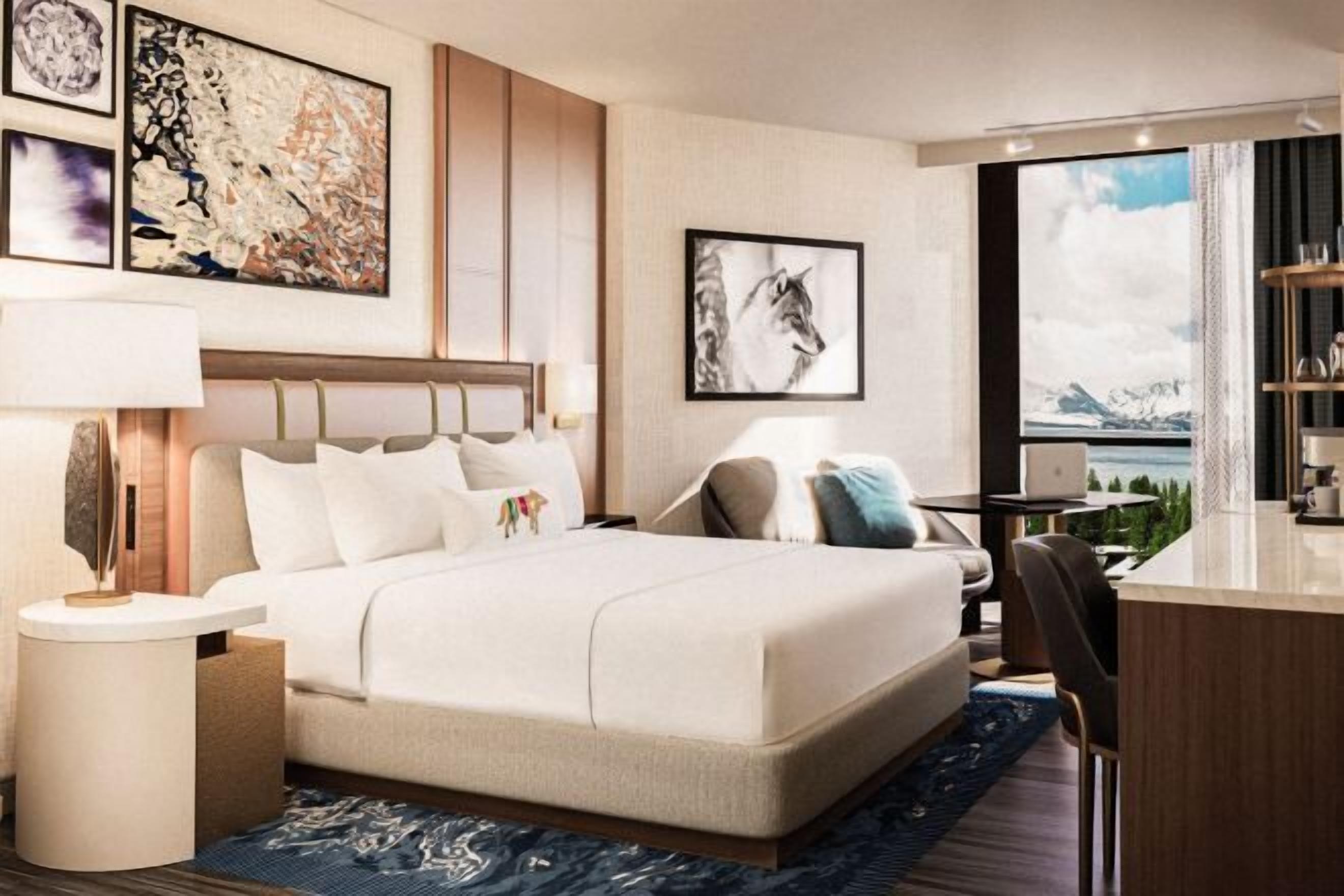 เครื่องนอนระดับพรีเมียม, โต๊ะทำงาน, พื้นที่ทำงานแบบใช้แล็ปท็อป