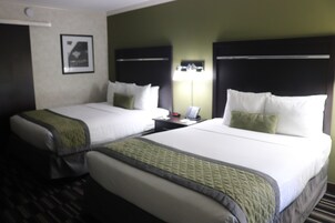 Premium bedding, down comforters, in-room safe, desk