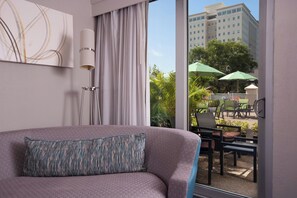Hypo-allergenic bedding, pillowtop beds, in-room safe, desk