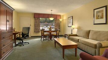 Premium bedding, pillowtop beds, in-room safe, desk