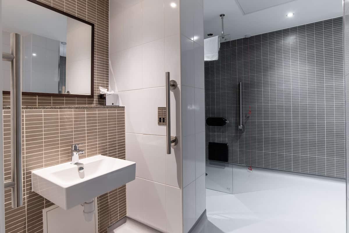accessible double | bathroom shower