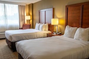 Standard Room, 2 Double Beds, Non Smoking | In-room safe, desk, laptop workspace, iron/ironing board