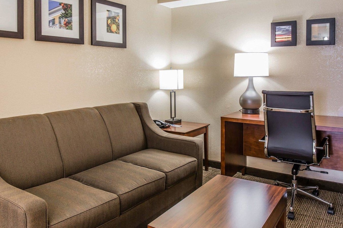 Suite, 1 King Bed with Sofa bed, Non Smoking | In-room safe, desk, laptop workspace, iron/ironing board