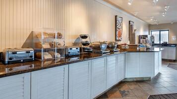 Free daily buffet breakfast