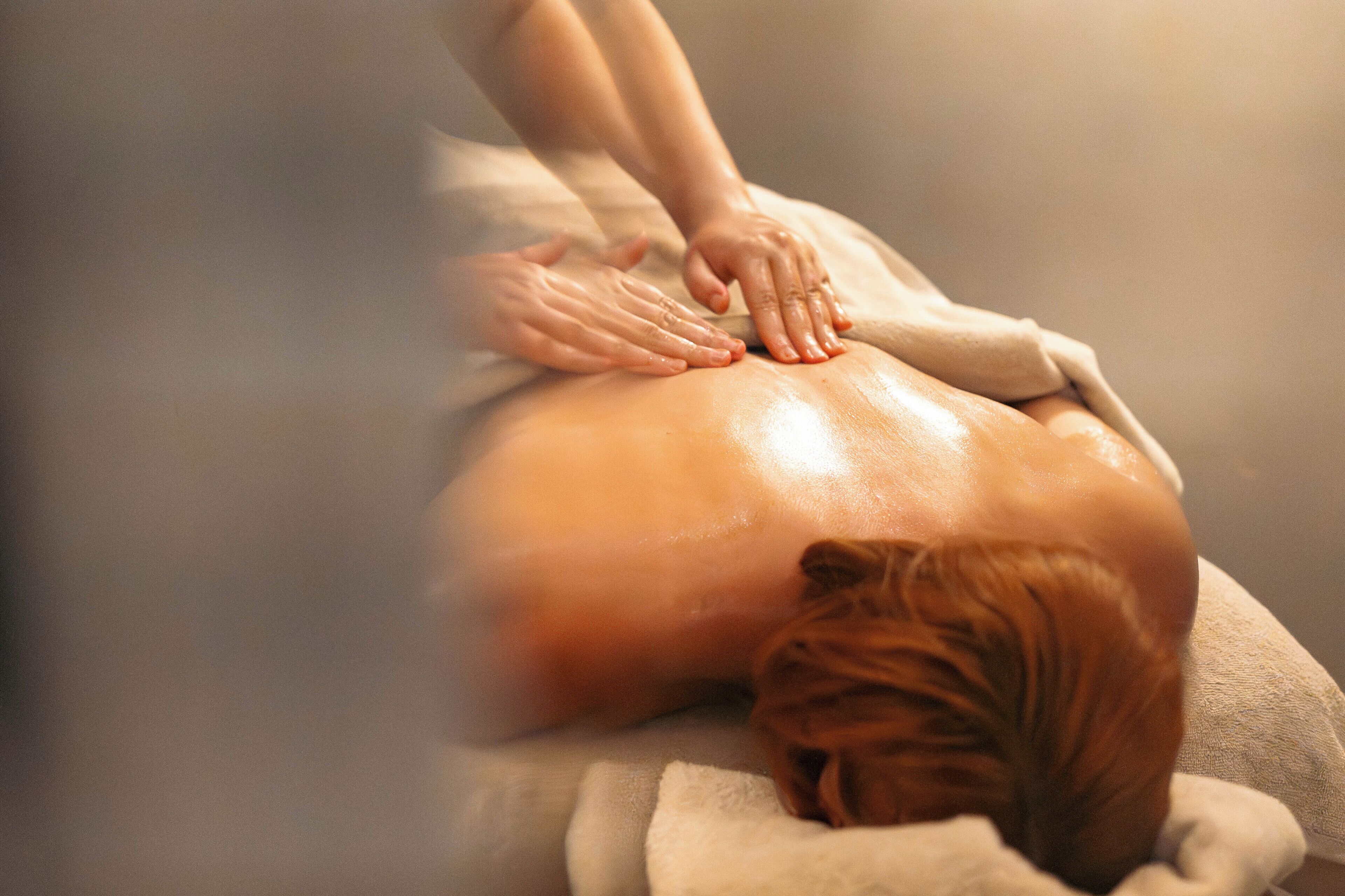 A person receiving a massage.