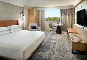 In-room safe, desk, laptop workspace, blackout curtains