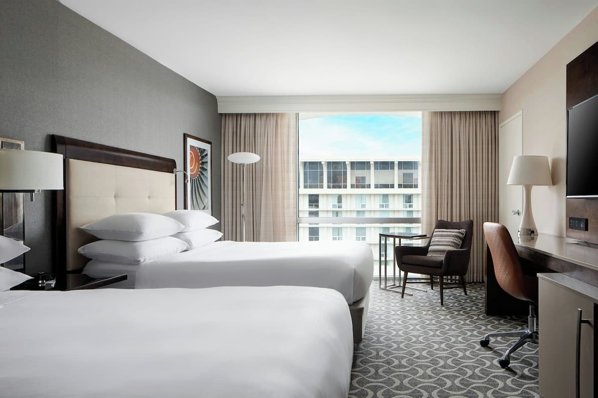 Executive Room, 2 Double Beds, Tower | Premium bedding, in-room safe, desk, blackout curtains