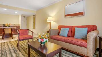 Pillow-top beds, in-room safe, desk, laptop workspace