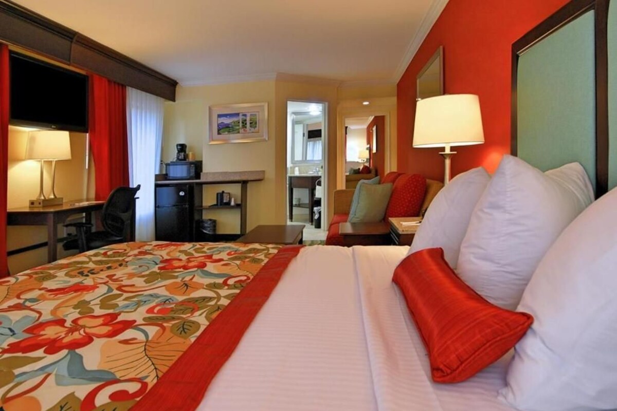Pillow-top beds, in-room safe, desk, laptop workspace