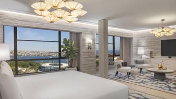 Imperial Suite | Dundyner, minibar, pengeskab på værelset, skrivebord