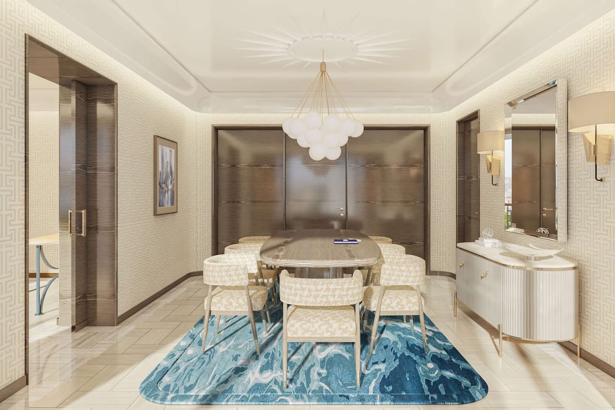 Presidential Suite, 1 King Bed | Living area | 55-inch TV with digital channels, toys