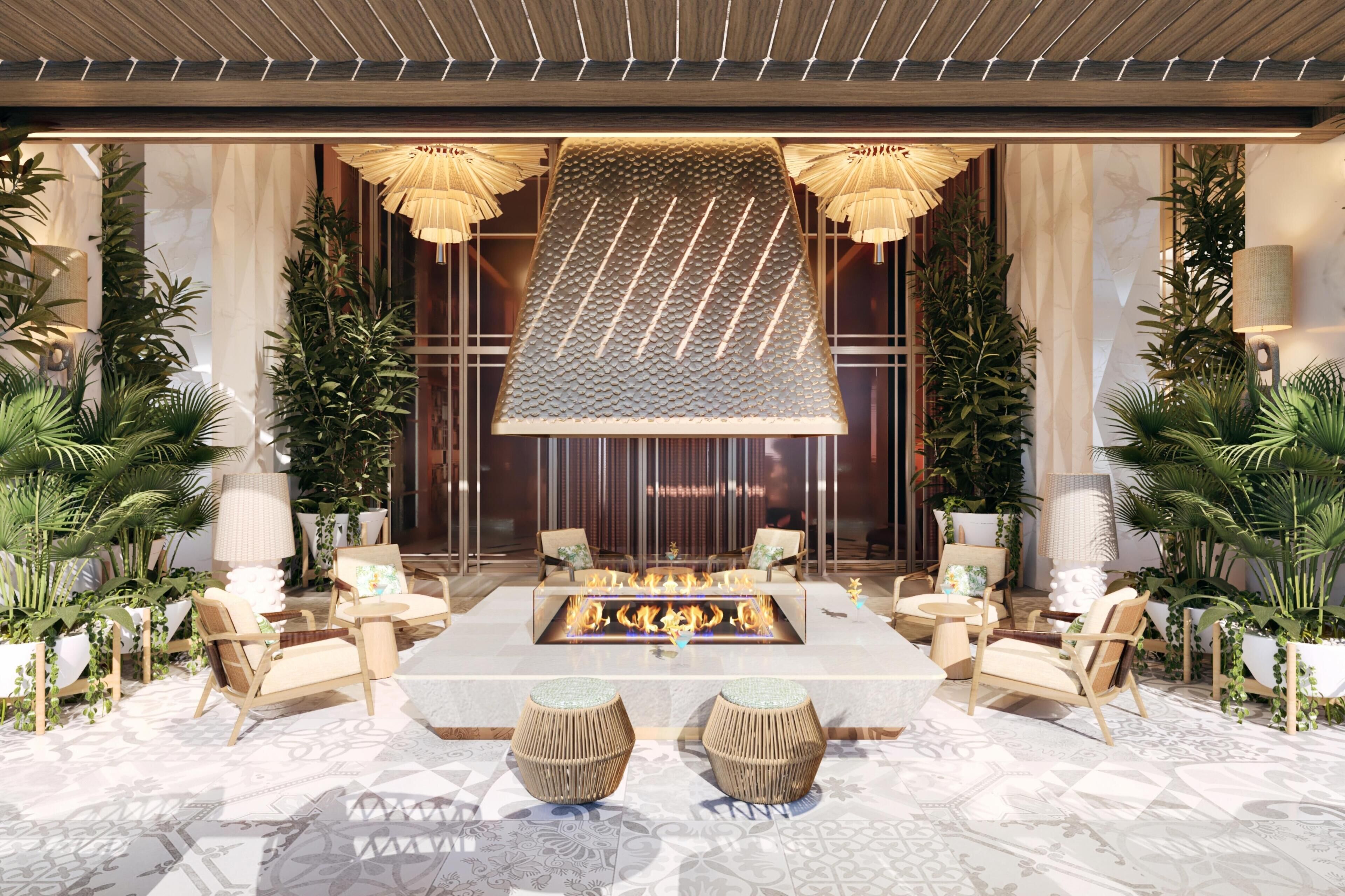 Cocktail bar, pool views, open daily