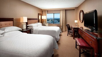 Premium bedding, pillowtop beds, in-room safe, desk