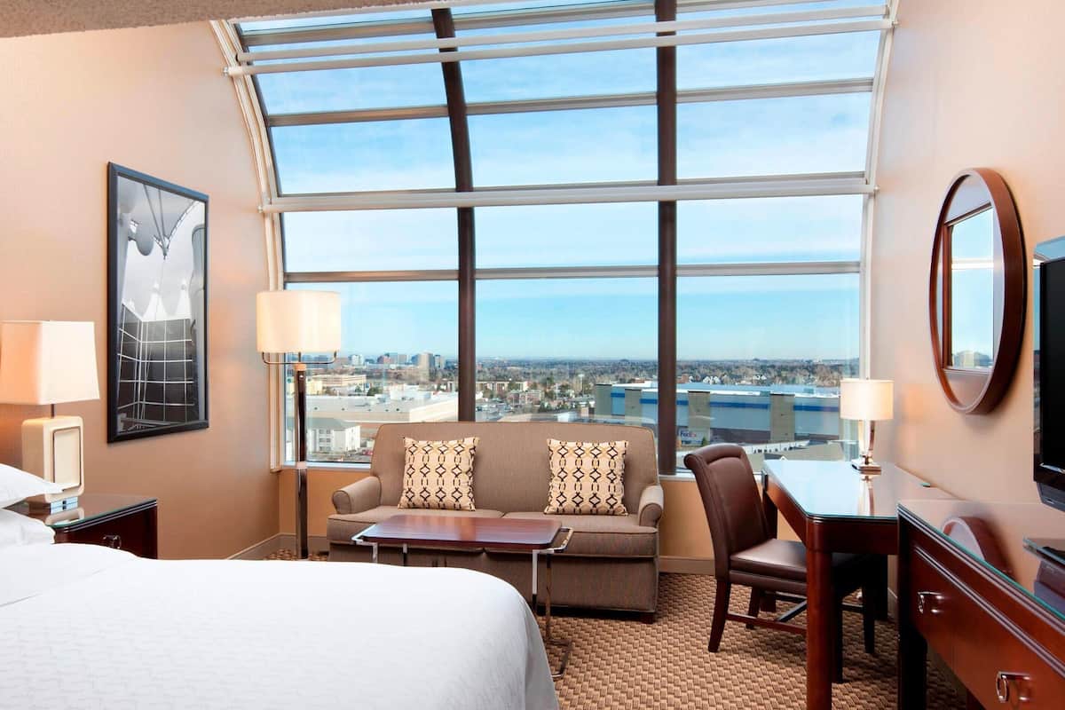 Room, 1 King Bed with Sofa bed (View) | Premium bedding, pillowtop beds, in-room safe, desk