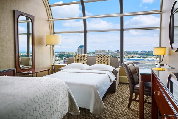 Room, 1 King Bed with Sofa bed (View) | 1 bedroom, premium bedding, pillowtop beds, in-room safe