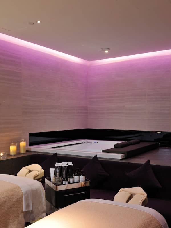 Hot tub, body treatments, aromatherapy, body wraps, body scrubs, facials