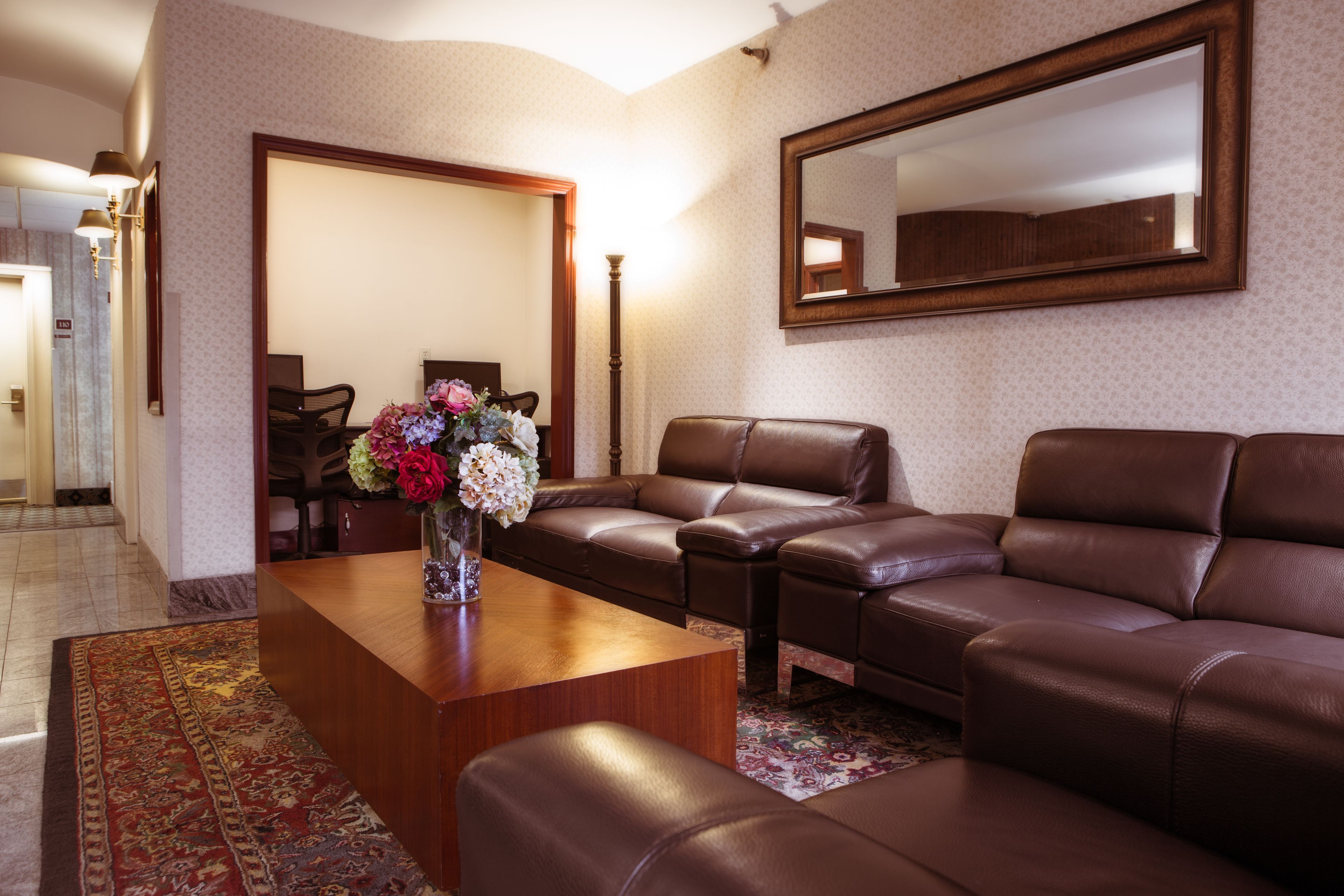 Sala de estar en el lobby