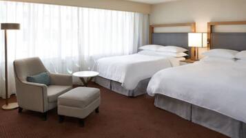 1 bedroom, hypo-allergenic bedding, pillowtop beds, in-room safe