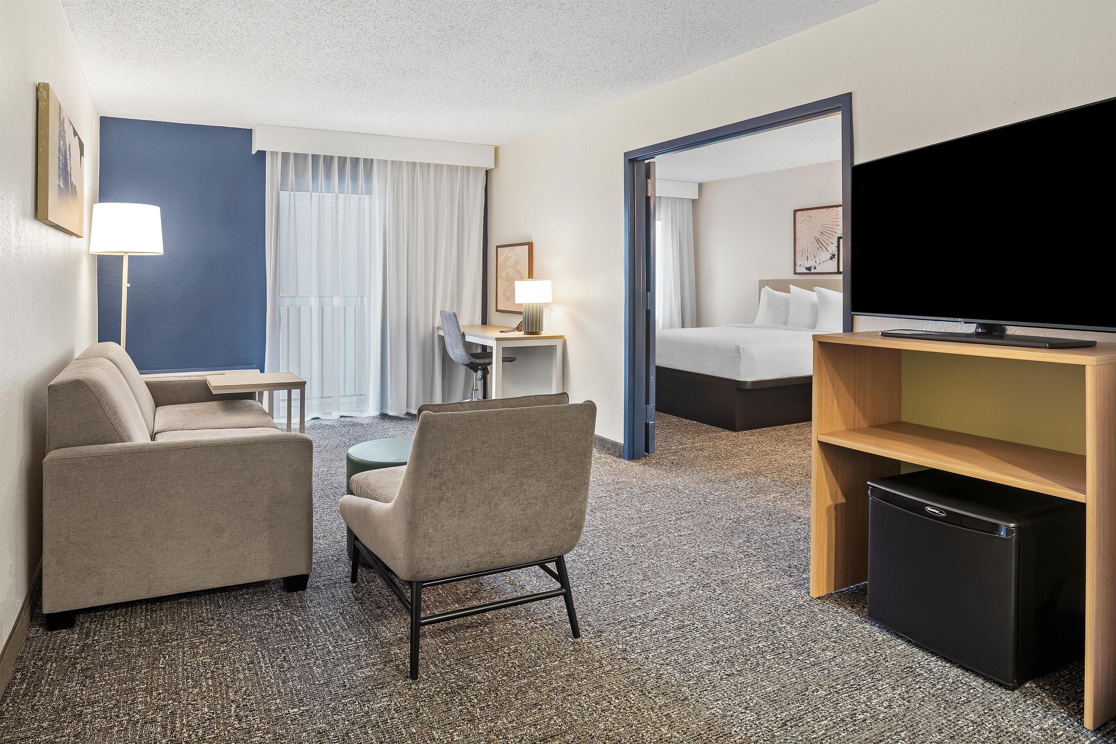 Flat-screen TV, pay movies
