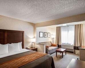 Suite, 1 King Bed with Sofa bed, Non Smoking | Premium bedding, in-room safe, desk, iron/ironing board