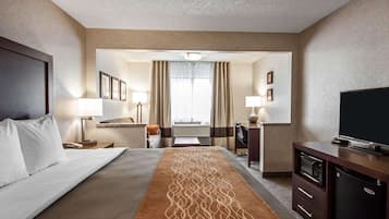 Suite, 1 King Bed with Sofa bed, Non Smoking | Premium bedding, in-room safe, desk, iron/ironing board