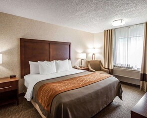 Standard Room, 1 King Bed, Non Smoking | Premium bedding, in-room safe, desk, iron/ironing board - Quality Inn Pocatello North (Pocatello)