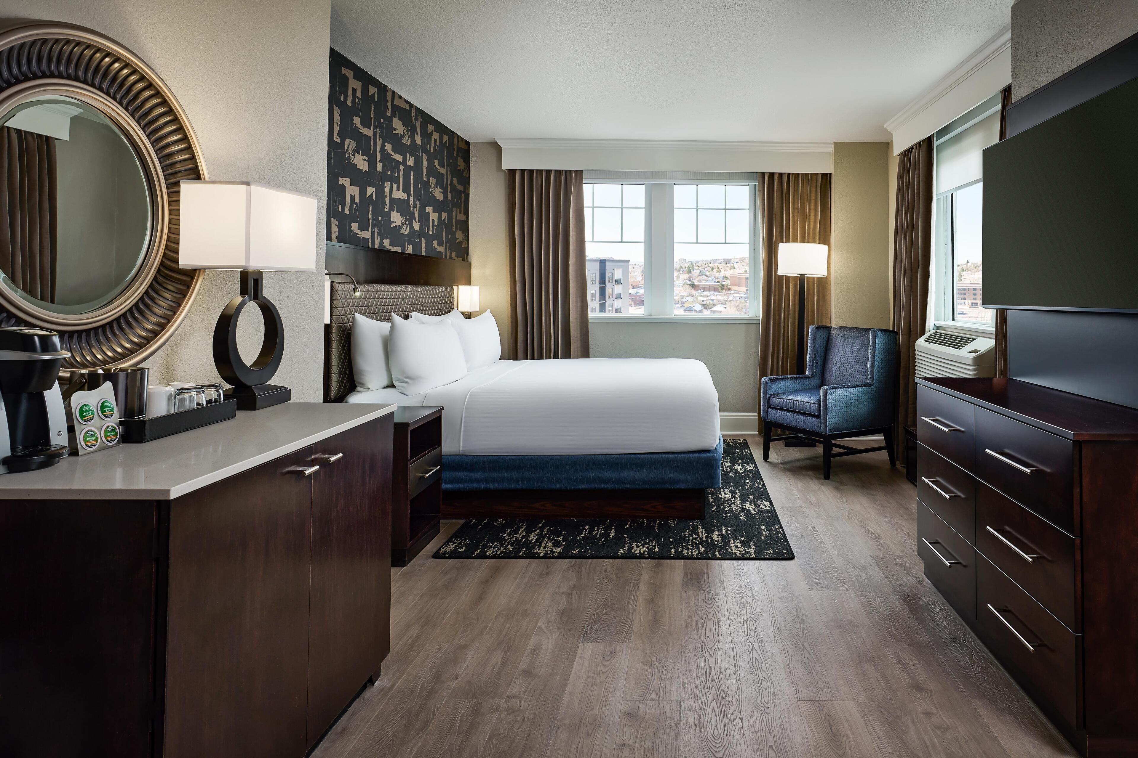 Premium bedding, pillowtop beds, in-room safe, blackout drapes