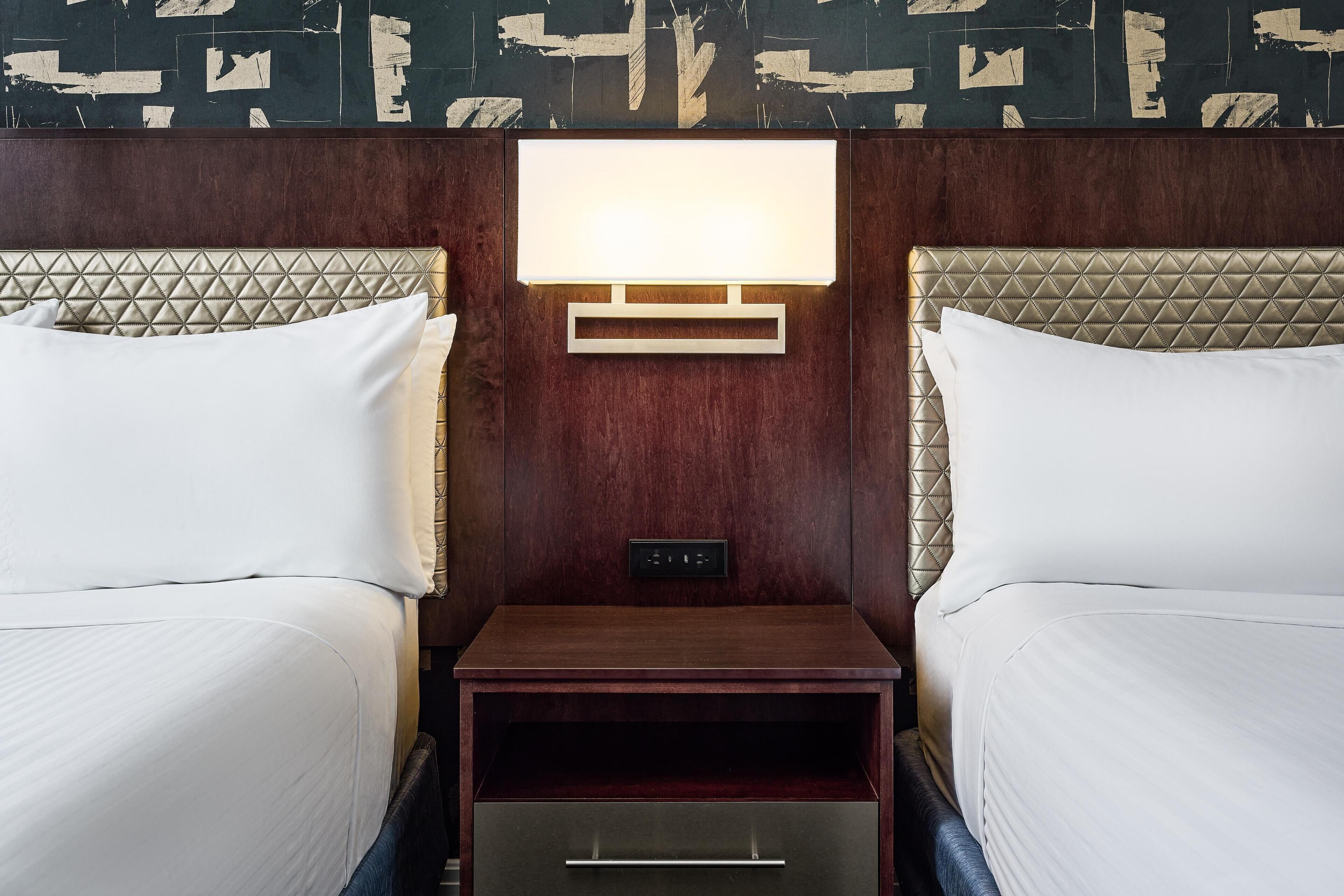 Room, 2 Double Beds | Premium bedding, pillowtop beds, in-room safe, blackout drapes