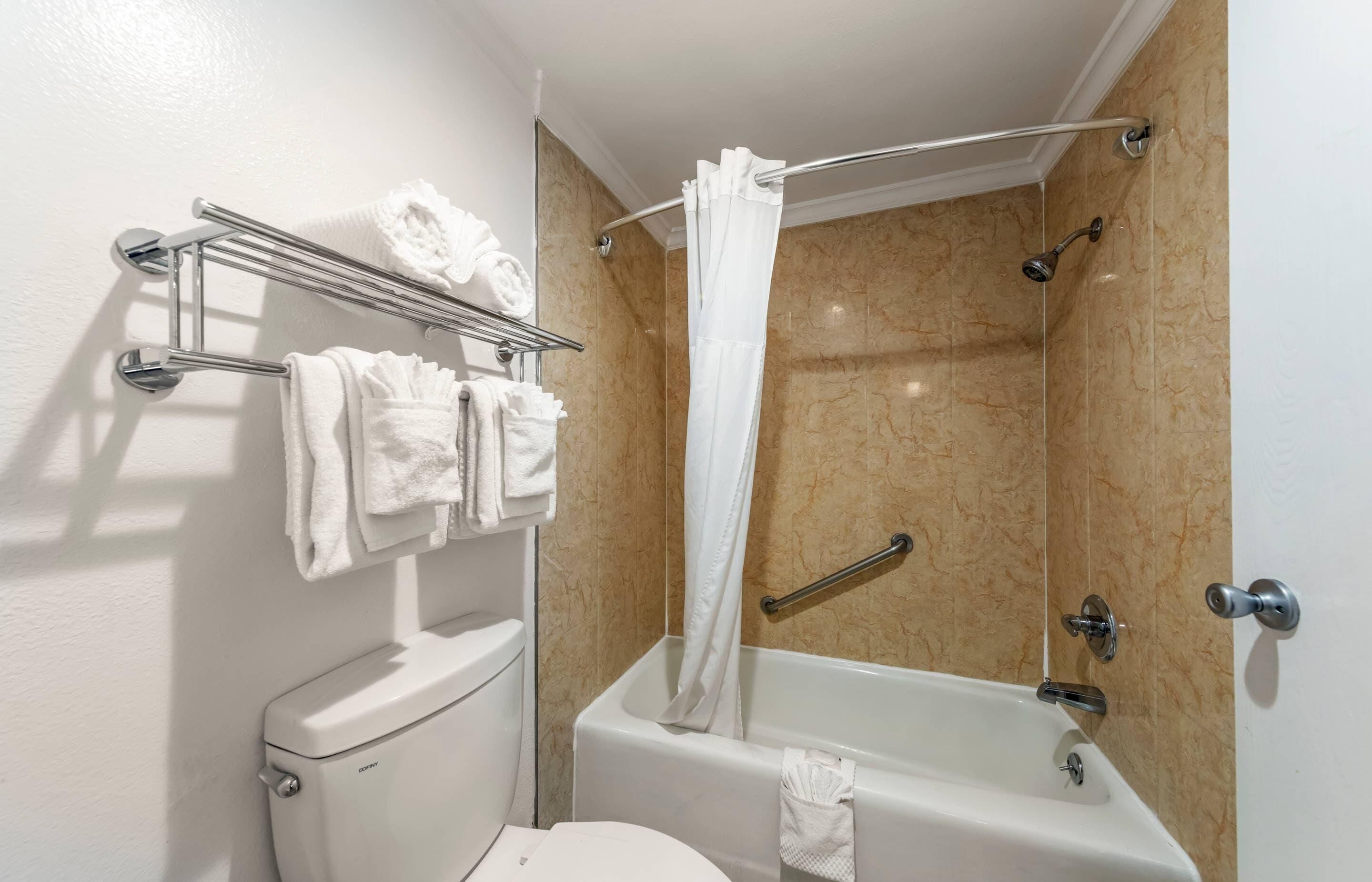 standard room, 2 queen beds, non smoking | 1 bedroom, desk, laptop workspace, blackout curtains