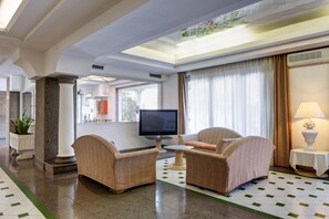 Sittområde i lobbyn