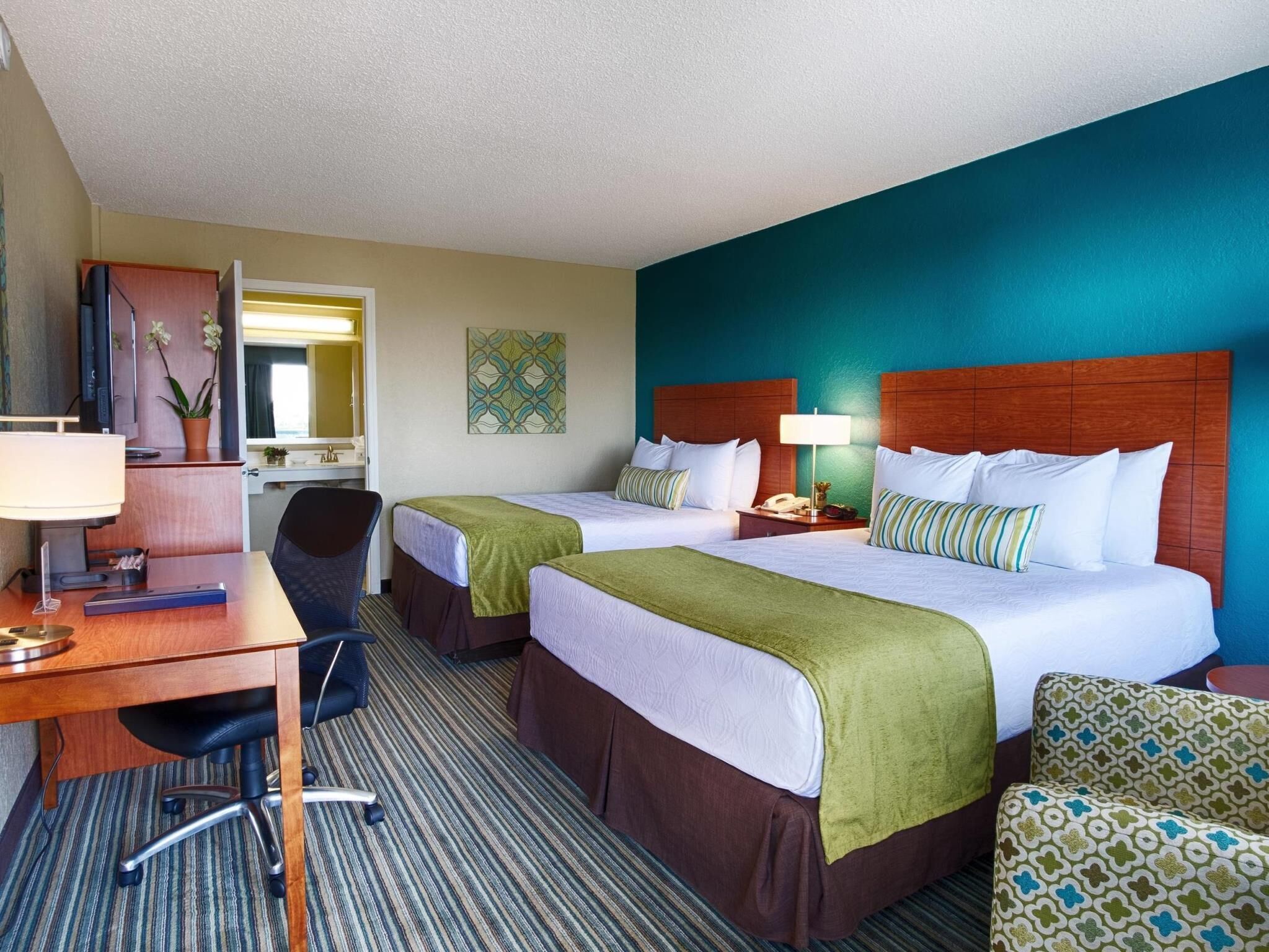 In-room safe, desk, blackout drapes, iron/ironing board