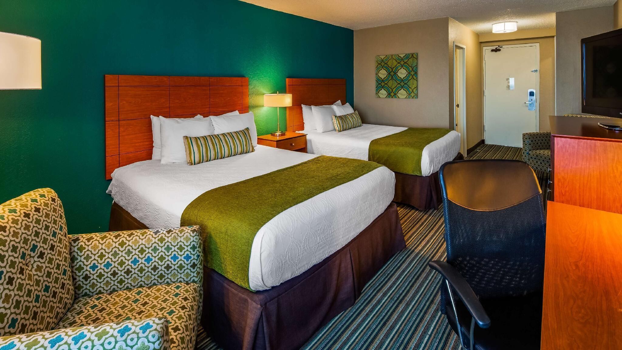In-room safe, desk, blackout drapes, iron/ironing board