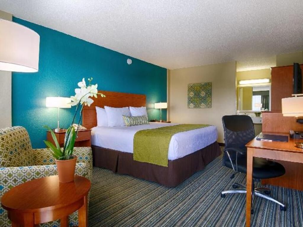 In-room safe, desk, blackout drapes, iron/ironing board