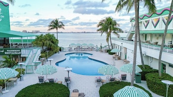 Hotel Exterior at Palm Tree Club Miami Hotel