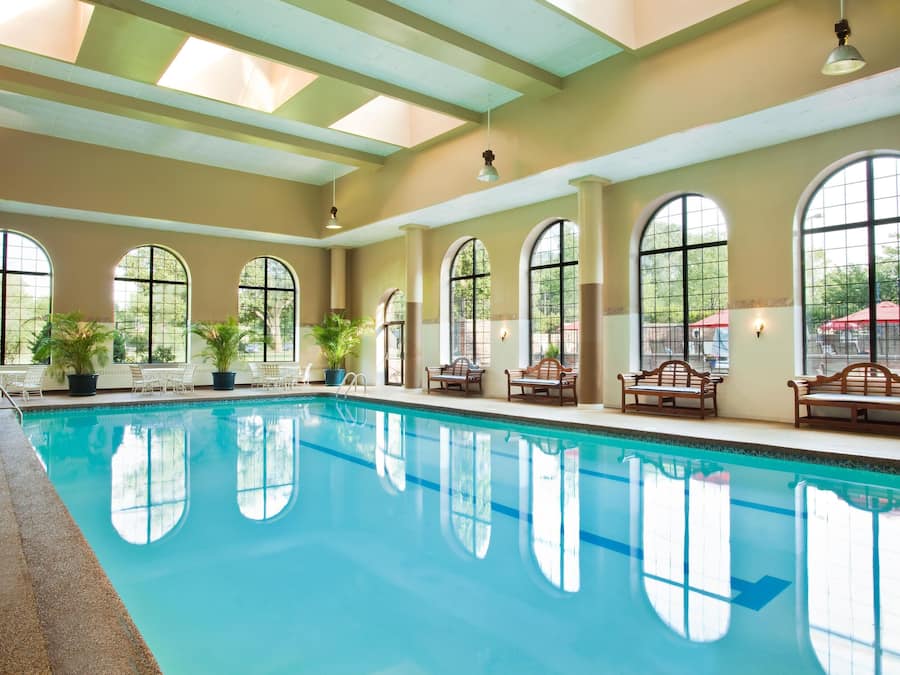 Indoor pool, outdoor pool