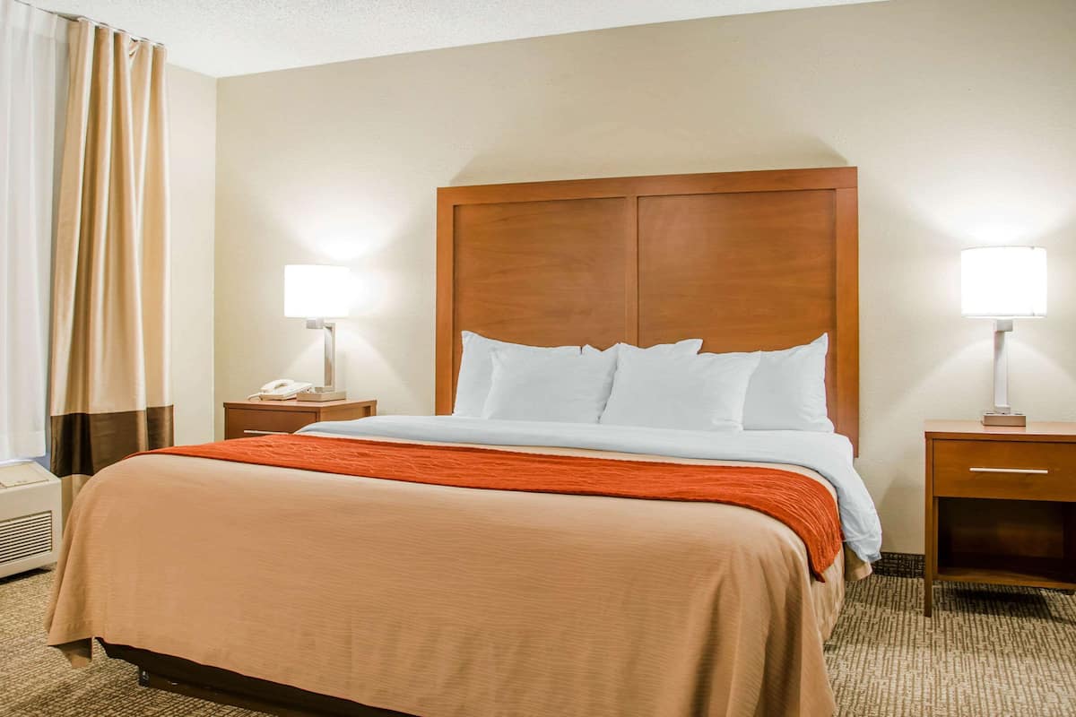 Suite, 1 letto king con divano letto, non fumatori, idromassaggio (2 Person) | 1 camera, biancheria da letto di alta qualità, con stile personalizzato