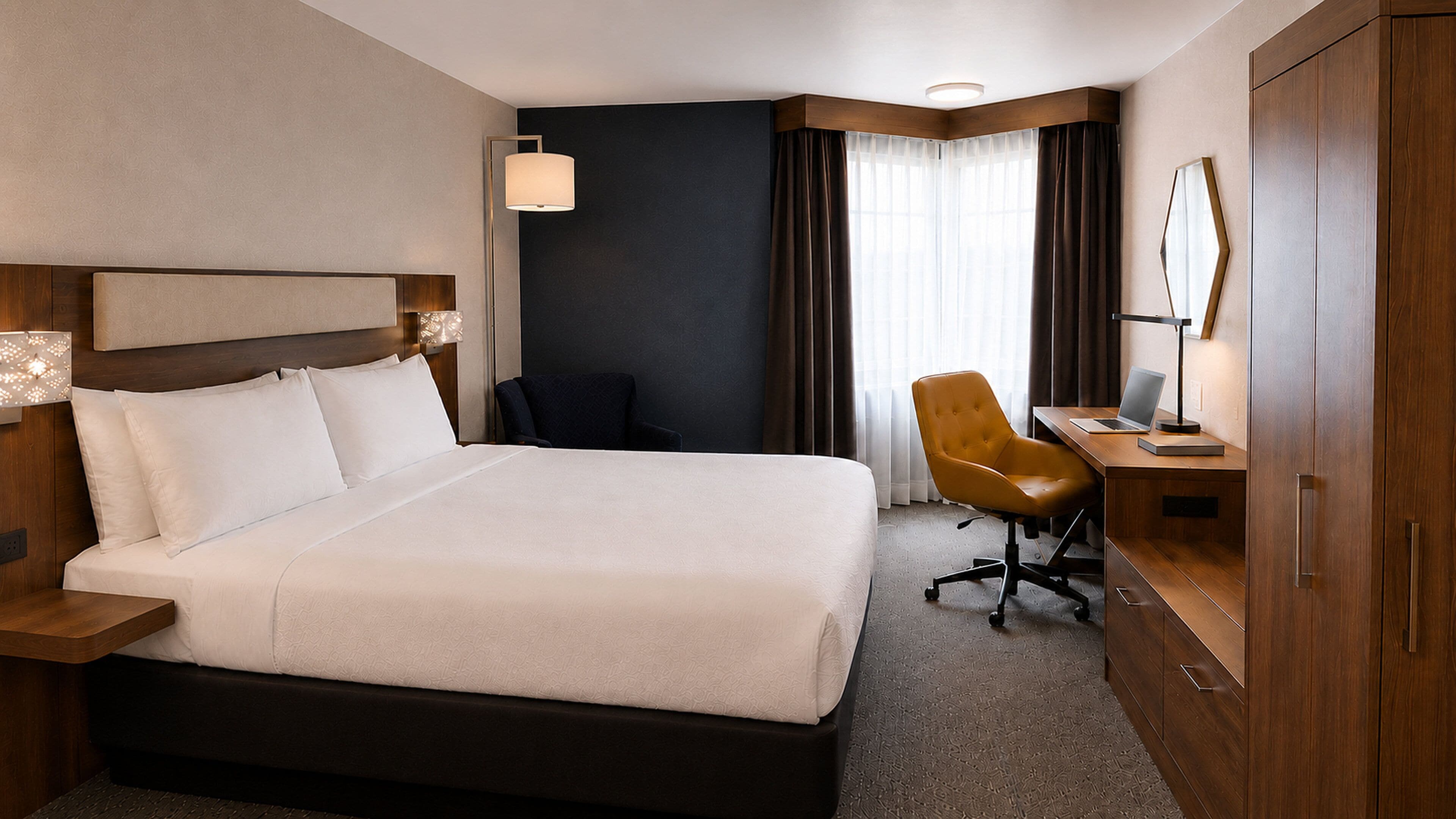 Pillow-top beds, in-room safe, desk, blackout curtains