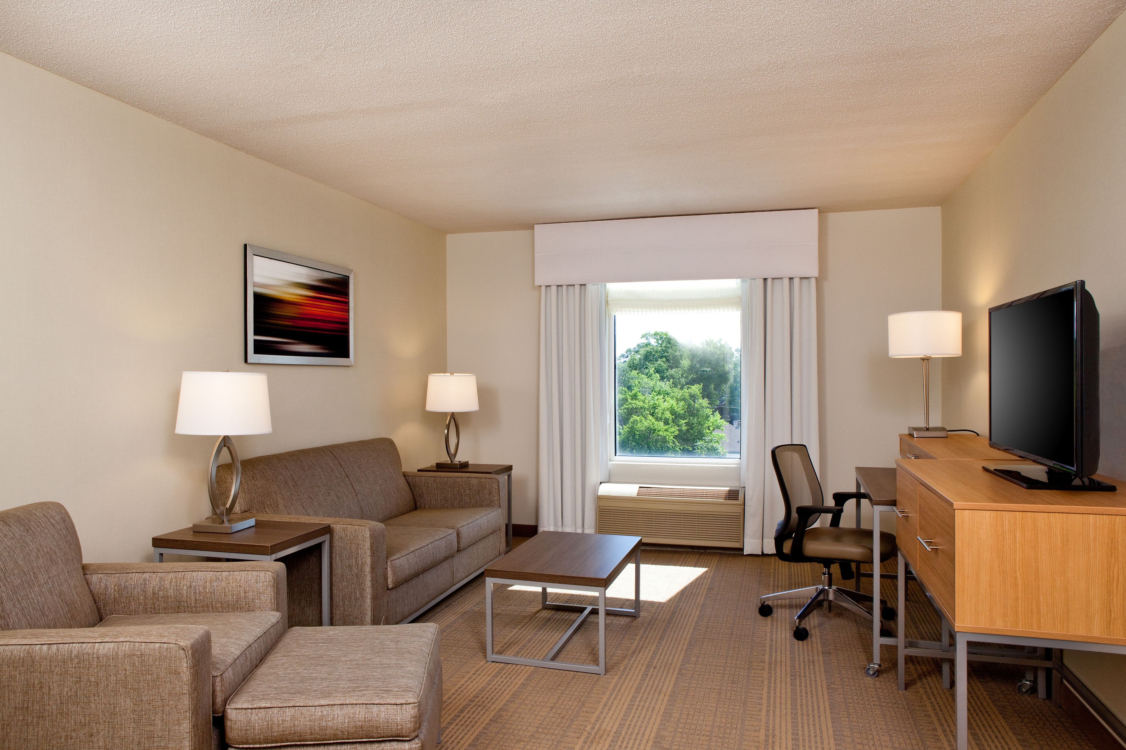 suite, 2 queen beds | desk, laptop workspace, blackout curtains, soundproofing