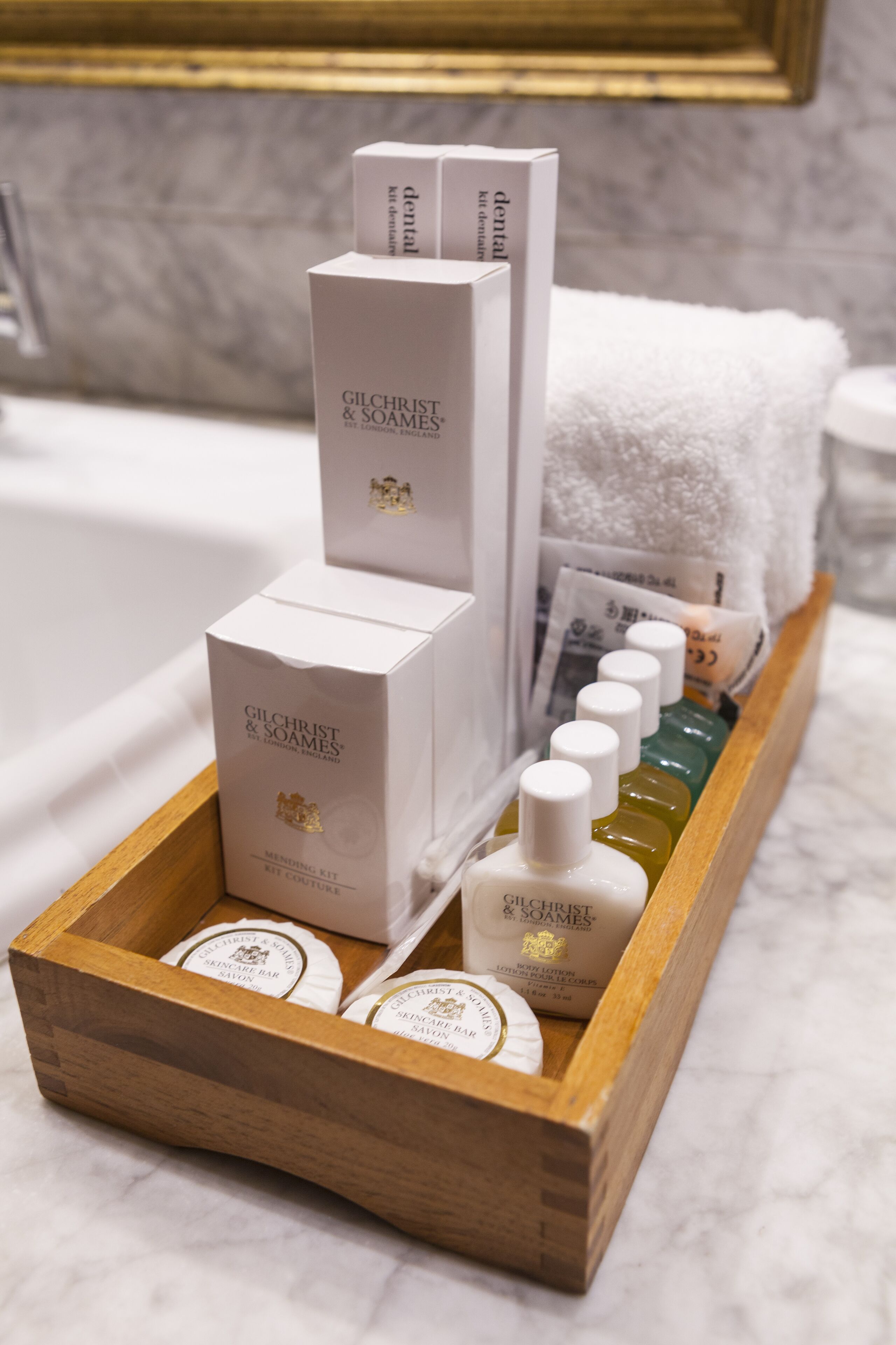 bathtub, designer toiletries, hair dryer, bathrobes