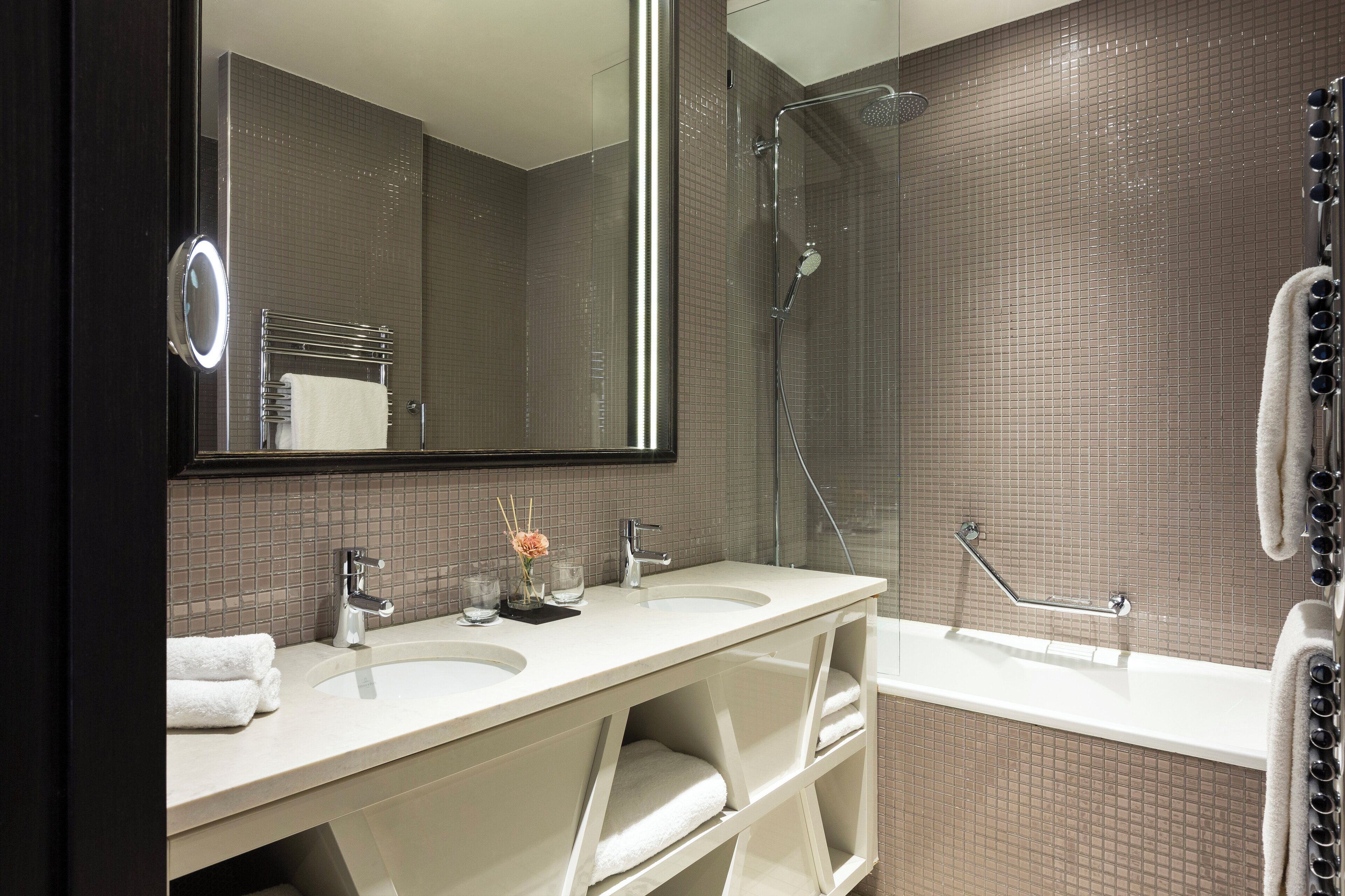 free toiletries, hair dryer, bathrobes, slippers